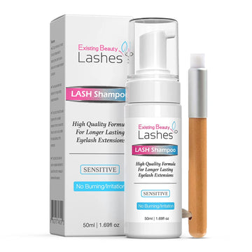 lash cleanser | eyelash shampoo | cleanser for lash extensions | cleansing kit for eyelashes